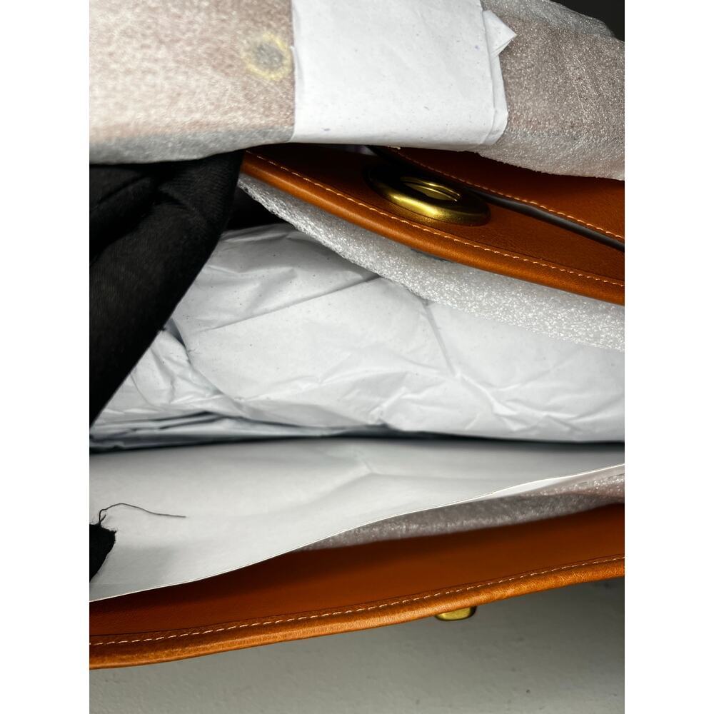Coach Turnlock Haversack Bag - Amber Brown - Picture 9 of 15